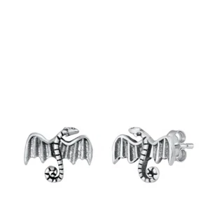 Sterling Silber Ohrstecker Drachen - Bild 1 von 1