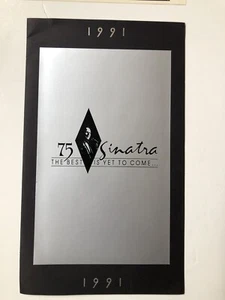 FRANK SINATRA - 1991 THE SANDS 75th ANNIVERSARY CONCERT SHOW PROGRAM + post card - Picture 1 of 10