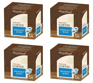 Harry & David Kaffee, Frühstücksmischung, 4/18 ct Schachteln (72 Einzelportionstassen) - Bild 1 von 3