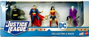 Mattel DC Justice League 4 Pack Micro Collect Batman Superman Wonder Woman Joker - Picture 1 of 2