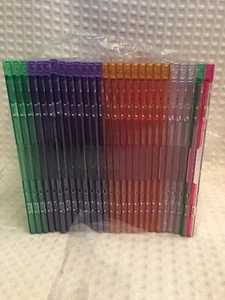 Lot of 27 Slim Single Disk, Colors, Plastic CD/DVD cases Staples - Picture 1 of 1
