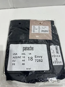NWT! - panache ENVY Brief BLACK sz XXL PANTIES UNDERWEAR - Picture 1 of 3