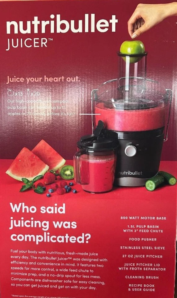NutriBullet 800W Juicer - Gray