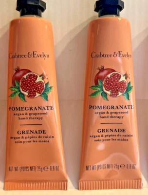 2x Crabtree Evelyn Hand Therapy Cream POMEGRANATE Ultra Moisturizing Lotion - Image 1 of 3