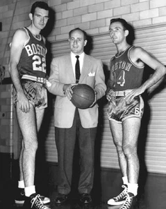 1953 ED MACAULEY, RED AUERBACH and BOB COUSY Glossy 8x10 Photo Boston Celtics - Picture 1 of 1