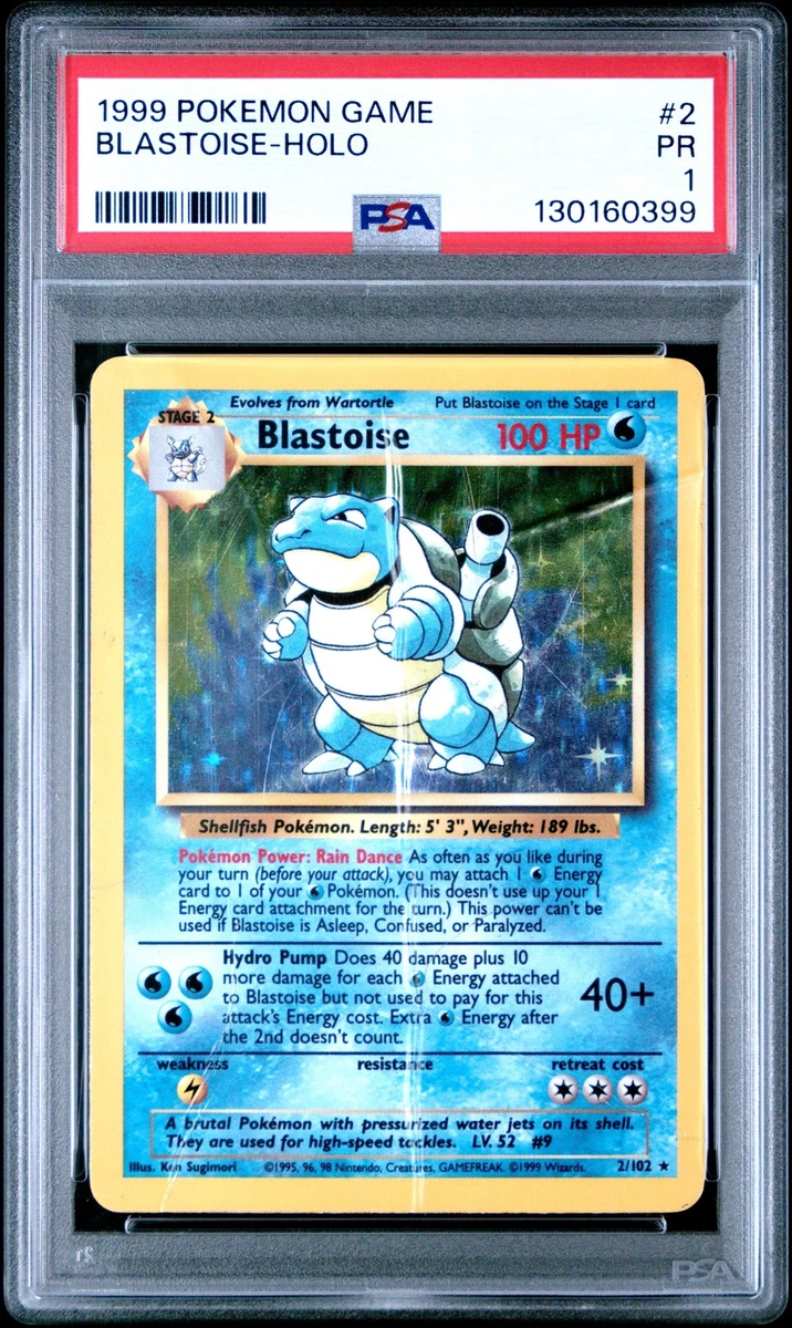 Pokémon TCG Base Set Grade 1 English Collectible Individual Card