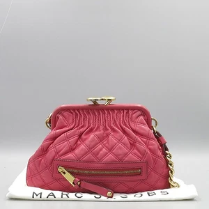 Marc_Jacobs Quilted Leather Gold Chain Decoration Steambag 2WAY - Picture 1 of 7