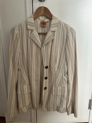 Blazer Tory Burch tipo lino/algodón — talla 4 Foto 1 de 4