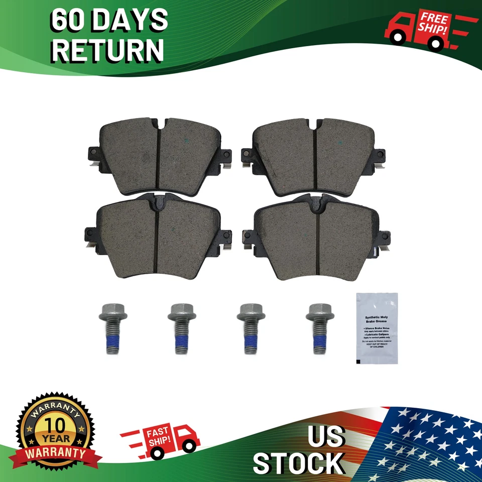 Front Ceramic Brake Pads w/ Hardware for 2018-2025 BMW X3 2019-2025 BMW X4 Foto 1 de 4