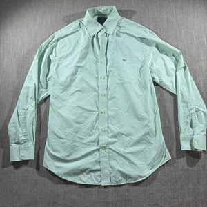 Vineyard Vines Shirt Mens Medium Green Gingham Performance Classic Fit Tucker - Picture 1 of 8