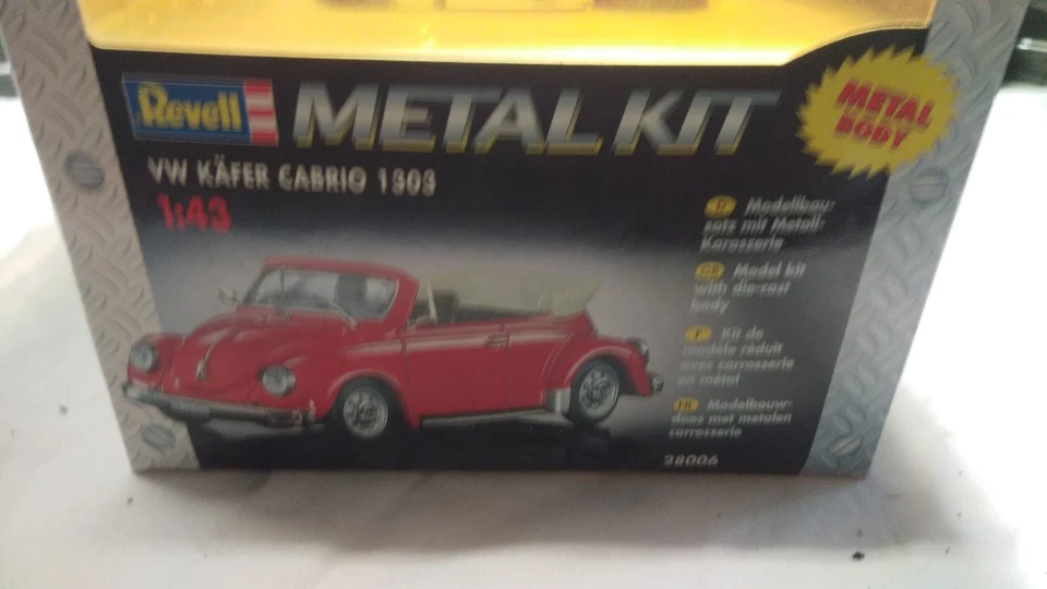 Kit Revell vw cabrio 1301  rosso   1/43 da montare nuovo - Immagine 1 di 4