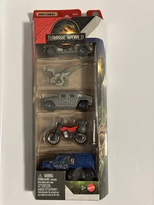 Matchbox 2025 Jurassic World Rebirth Dinosaur Capture Team 5 Pack VHTF - Image 1 of 2