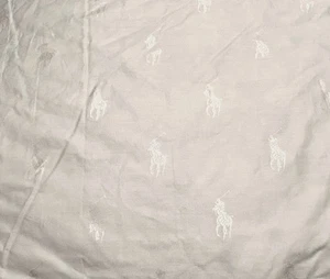 Piumino Ralph Lauren bianco giocatore polo 100% cotone regina 88”x88” - Foto 1 di 6