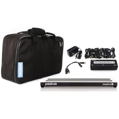 Pedaltrain Metro 20 3-RAIL, PLACA DE PEDALES 20" X 8" con estuche blando y Joyo JP-02 Power Foto 1 de 4