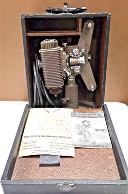 Проектор Revere Eight 8 мм с корпусом протестирован и работает - Изображение 1 из 4