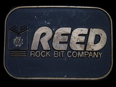 UC09111 VINTAGE AÑOS 70 **REED ROCK BIT COMPANY** HEBILLA DE CINTURÓN DE CAMPO PETROLÍFERO Foto 1 de 2