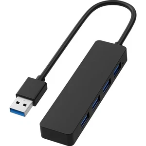 4-Port USB 3.0 Hub mit 30cm Kabel – Tragbarer Mini Verteiler für Ihren Computer - Bild 1 von 9