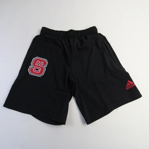 NC State Wolfpack adidas Climalite Athletic Shorts Men's Black New Cover