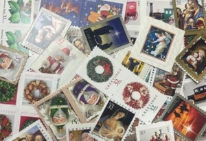 US Christmas Mint Vintage Postage Stamps Lot of 25 (High Denom) - Picture 1 of 1
