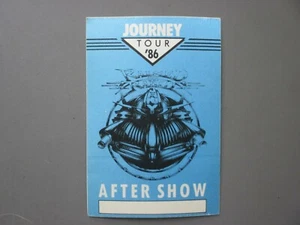 Journey backstage pass satin cloth sticker Tour '86 After Show AUTHENTIC! - Picture 1 of 1