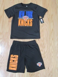 New York Knicks NBA Basketball Boys 2 Pc. Shirt Top Shorts Outfit Set 14/16 - Picture 1 of 3