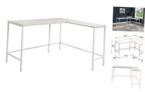 Contempo L-Shaped Desk, White - Picture 1 of 7