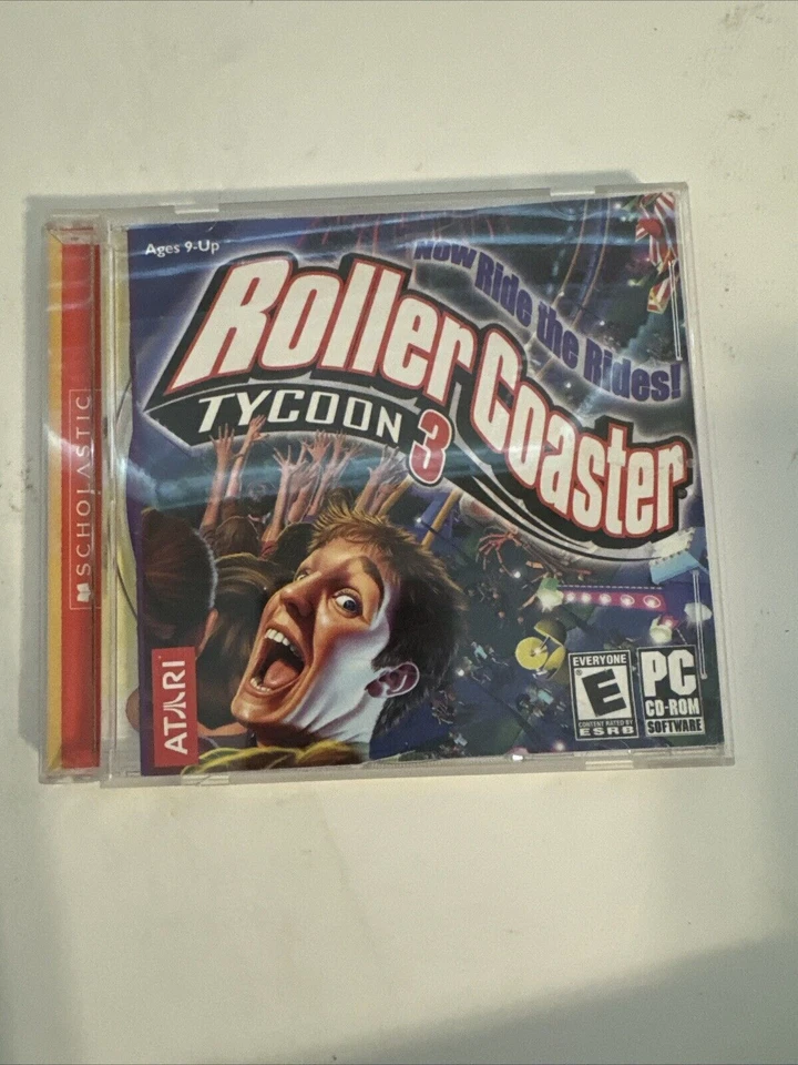Roller Coaster Tycoon 3 PC CD-Rom Video Game Scholastic Atari - Image 1 of 1
