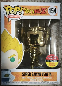 Funko Pop Super Saiyan Vegeta Gold Chrome SDCC 2018 - Imagen 1 de 6