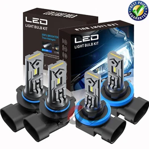 For Scion tC 2009-2013 6500K White LED Headlight High Low Beam Bulbs Qty 4 - Picture 1 of 20