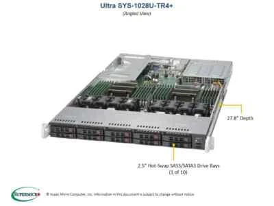 Supermicro SYS-1028U-TR4+ Barebones Server X10DRU-i+ NEW IN STOCK, 5 Year Wty - Image 1 of 4