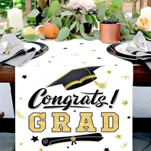 2025 Graduation Table Runner – Polyester Tablecloth for Prom & Grad Party - Picture 1 of 10