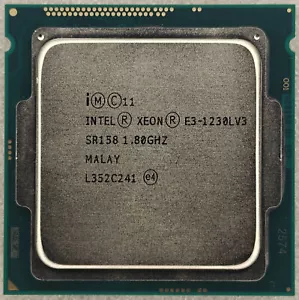 Intel Xeon E3-1230L V3 LGA 1150 CPU Processor 1.8GHz SR158 25W 4C/8T 8M Cache - Picture 1 of 2
