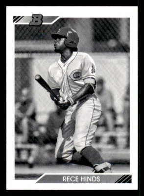 2020 Bowman Heritage Prospects Black and White #BHP41 Rece Hinds - Image 1 of 2