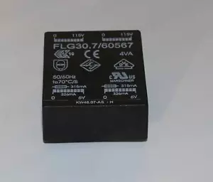 Transformador de impresión 2x 115V a 2x 6V 326mA 4VA (PR794T) - Imagen 1 de 3