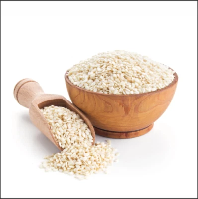 100% ORGANIC PREMIUM White Raw Sesame Seeds Fresh Safed / White Til Seed - Image 1 of 4