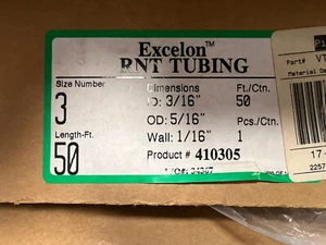 Excel on RNT Tubing 5/16” Clear. 50’ - Picture 1 of 3