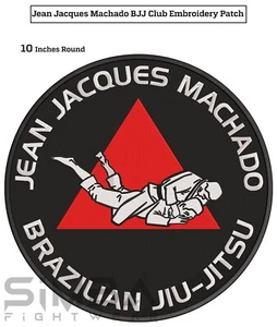 Jiujitsu Machado Club Embroidery Patches Martial Arts Patches BJJ Gi Patches - Picture 1 of 4