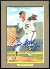 Catfish Hunter Signed Perez-Steele Great Moments Postcard Autograph ZJ6496