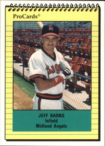 1991 Midland Angels ProCards #438 Jeff Barns