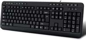 Adesso AKB-132HB Multimedia USB Keyboard with 3 Hubs, Black - Picture 1 of 12