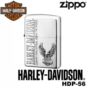ZIPPO+HARLEY-DAVIDSON : Cigarette Oil Lighter : JAPAN LIMITED EDITION : HDP-56 - Picture 1 of 7