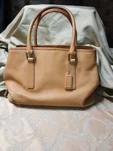 VINTAGE COACH HAMPTON SATCHEL TOTE BAG BROWN LEATHER #7755 - Picture 1 of 13