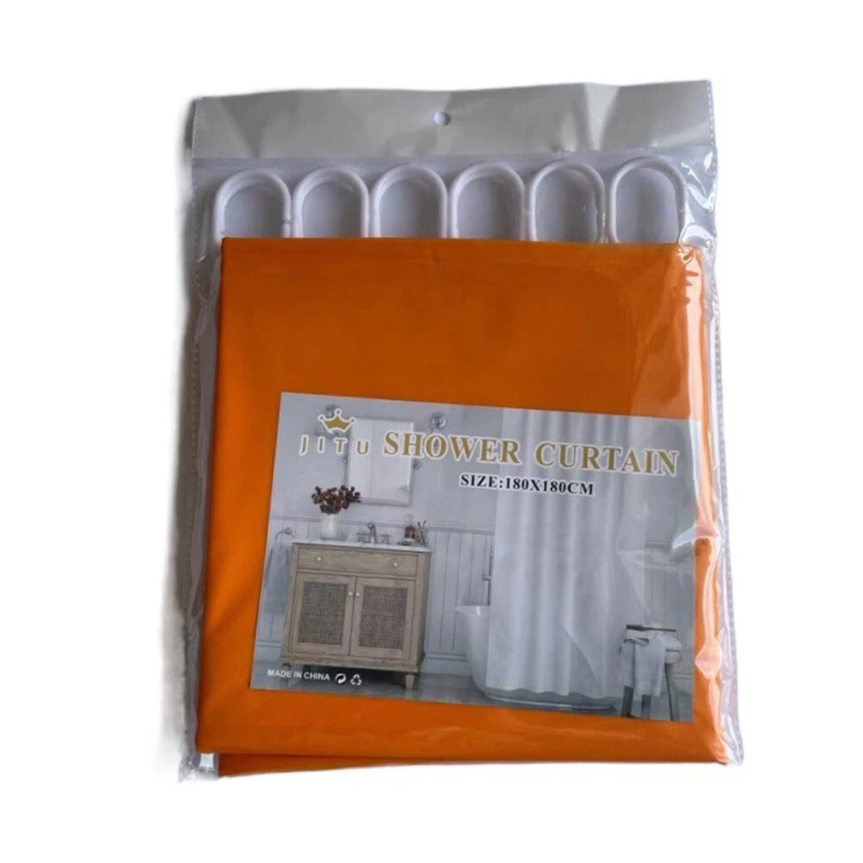 Forro Cortina Ducha 180cm X 180cm Impermeable Largo Plástico Forro PEVA Baño Foto 1 de 4