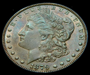 1879-p $1 Morgan Silver Dollar naturally toned. - Picture 1 of 4