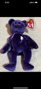 1997 TY Princess Diana Beanie Baby 1st Edition Rare Made In China, P.E. Pellets - Bild 1 von 12