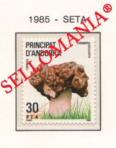 1985 NATURALEZA FALSE MORELS MUSHROOMS SETAS NATURE 187 ** MNH ANDORRA TC21903 - Imagen 1 de 1