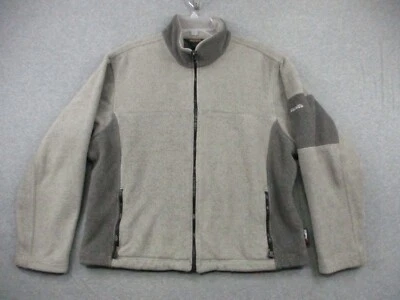 Vintage Woolrich Polartec Fleece Jacket Men's Large Gray Made Outdoor Full Zip - Image 1 of 4