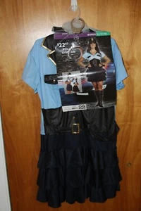Police Officer Ladies XL Costume Halloween Handcuffs SEXY Skirt - Picture 1 of 4