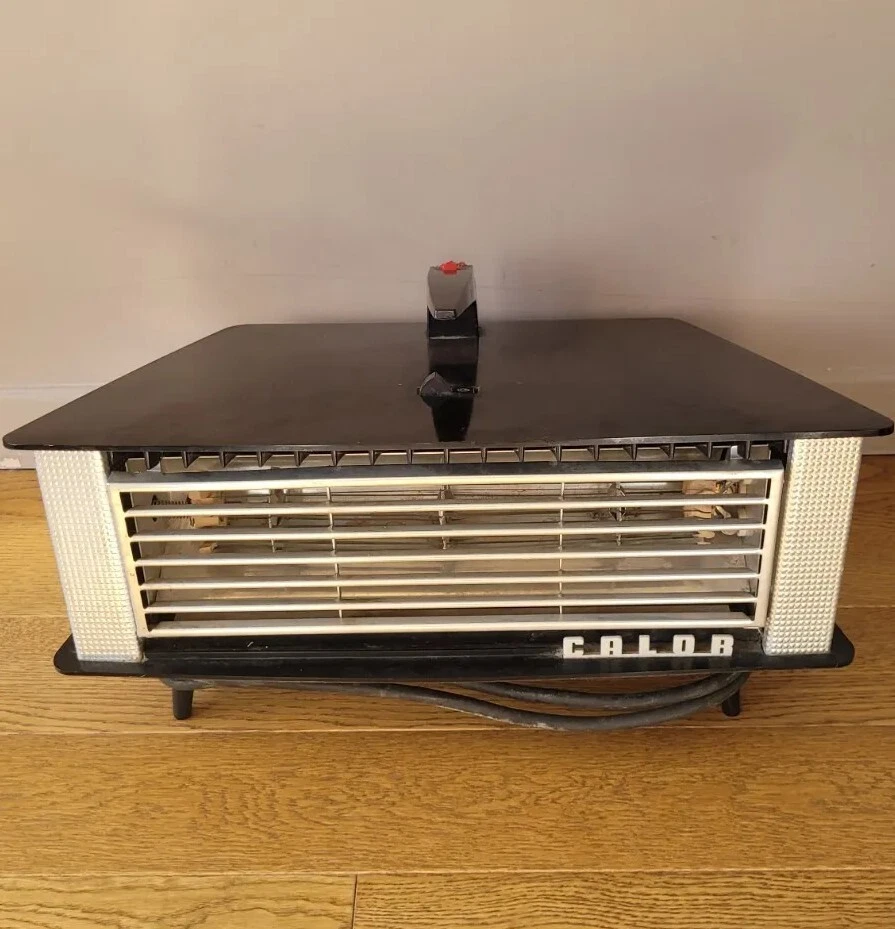 Chauffage radiateur ventilateur heating radiator CALOR 664 SGDG art déco France  - Photo 1/4