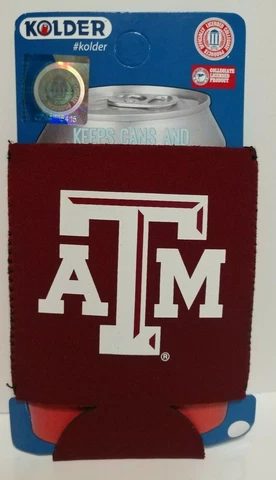 Texas A&M Aggies NCAA Kolder Kaddy Can Holder 12 oz Collapsible Koozie New Cover